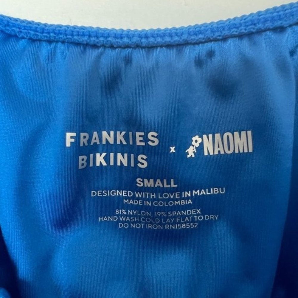 Nwt Frankie’s Bikinis X Naomi Osaka Carly Satin T… - image 4
